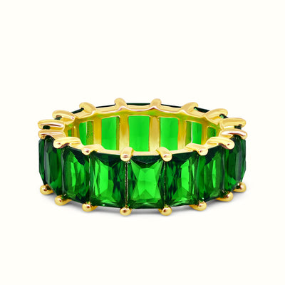 The Colored Emerald Ring